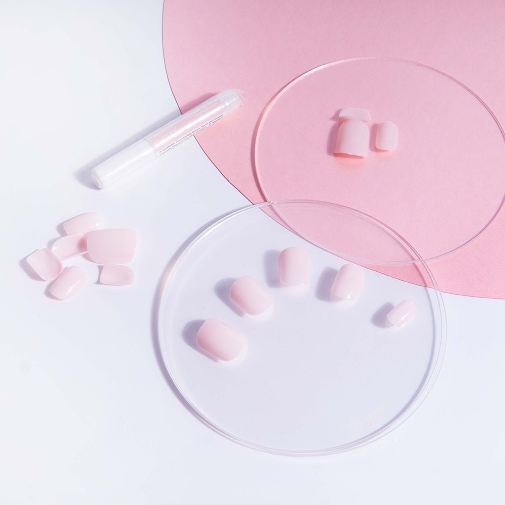 HQ Square Baby Pink Acrylic Nails