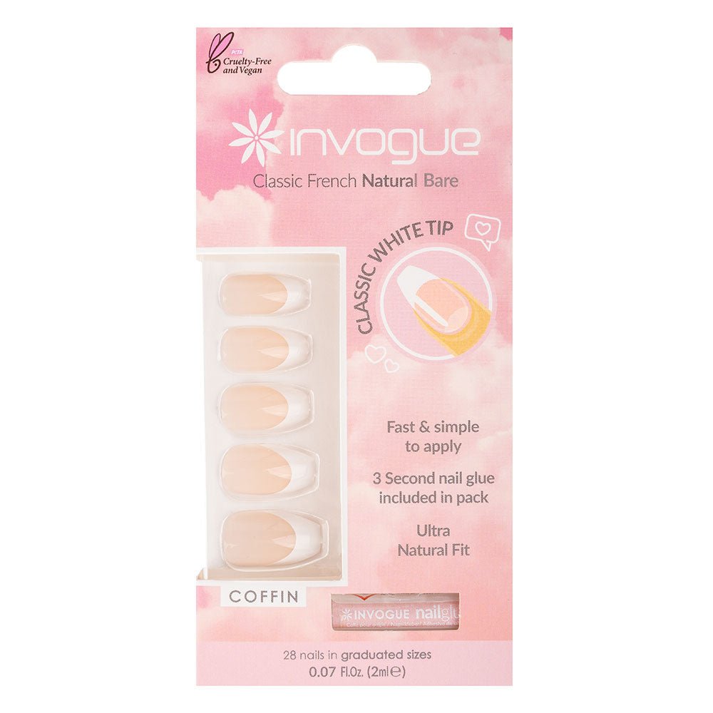 Invogue Bare Coffin Acrylic Nails