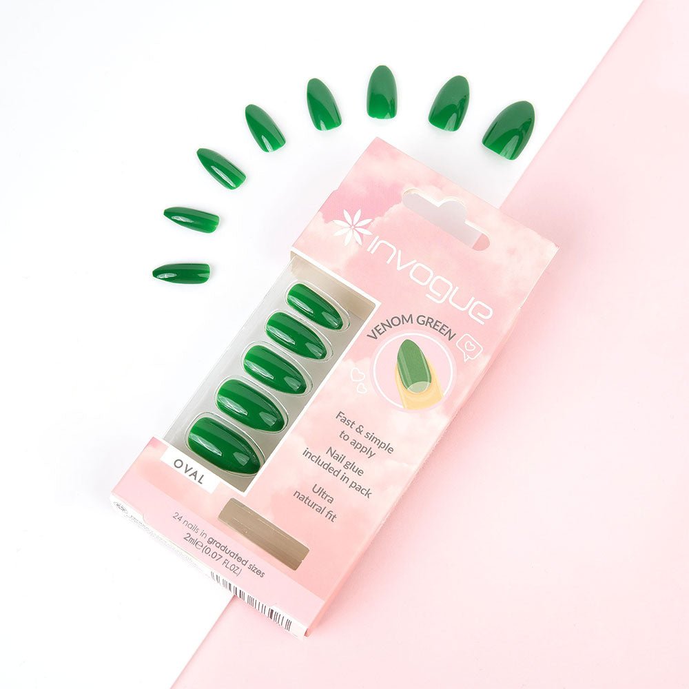 Invogue Green  Acrylic Nails