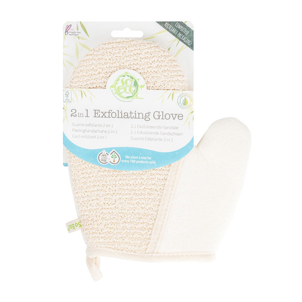 SoEco 2 IN 1 Exfoliating Gloves