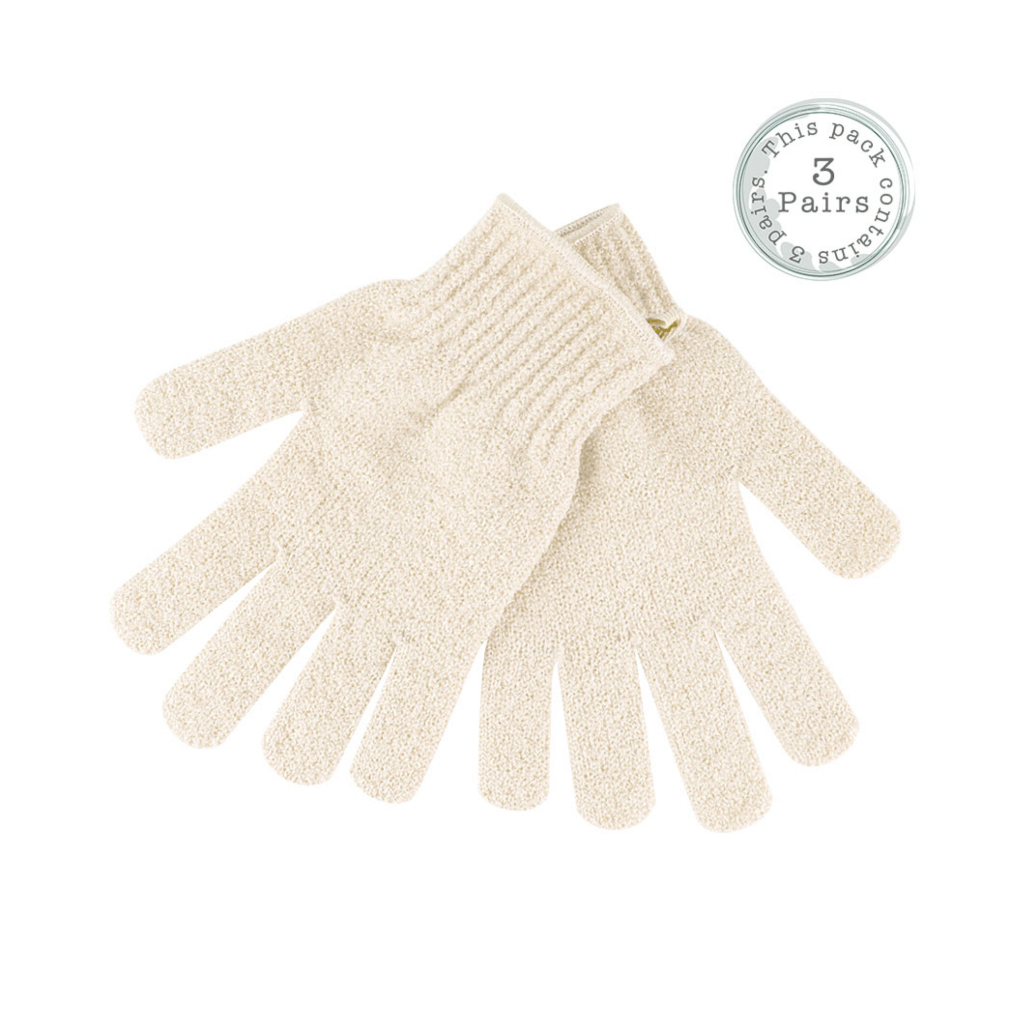 SoEco Bath Exfoliating Gloves-3pack